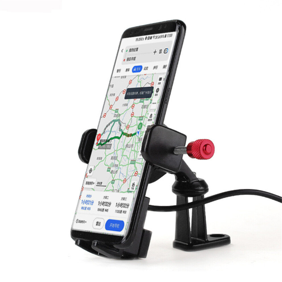 360 Rotating Motorcycle Usb Charger Cell Phone Stand Holder Gps Navigator 619156163783