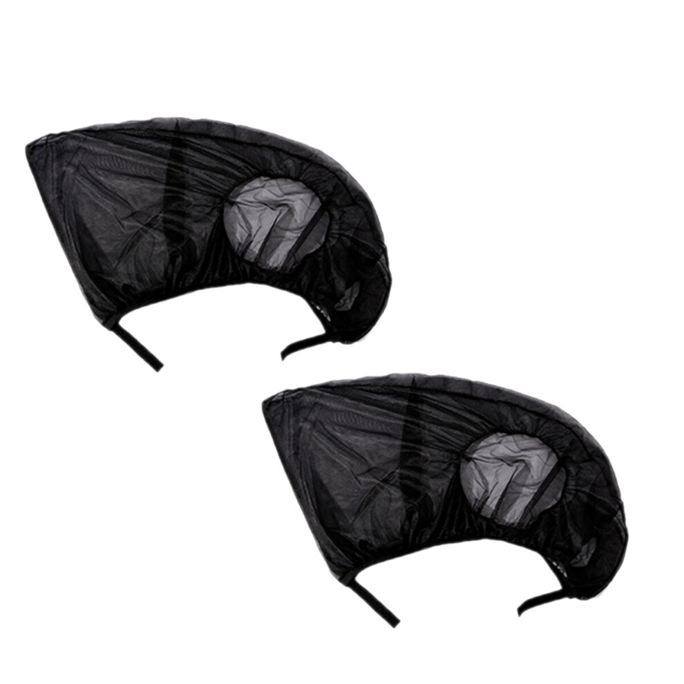 2Pcs Front Car Sun Shade Window Uv Visor Mesh Curtain Protection High Elasticity 878498838388