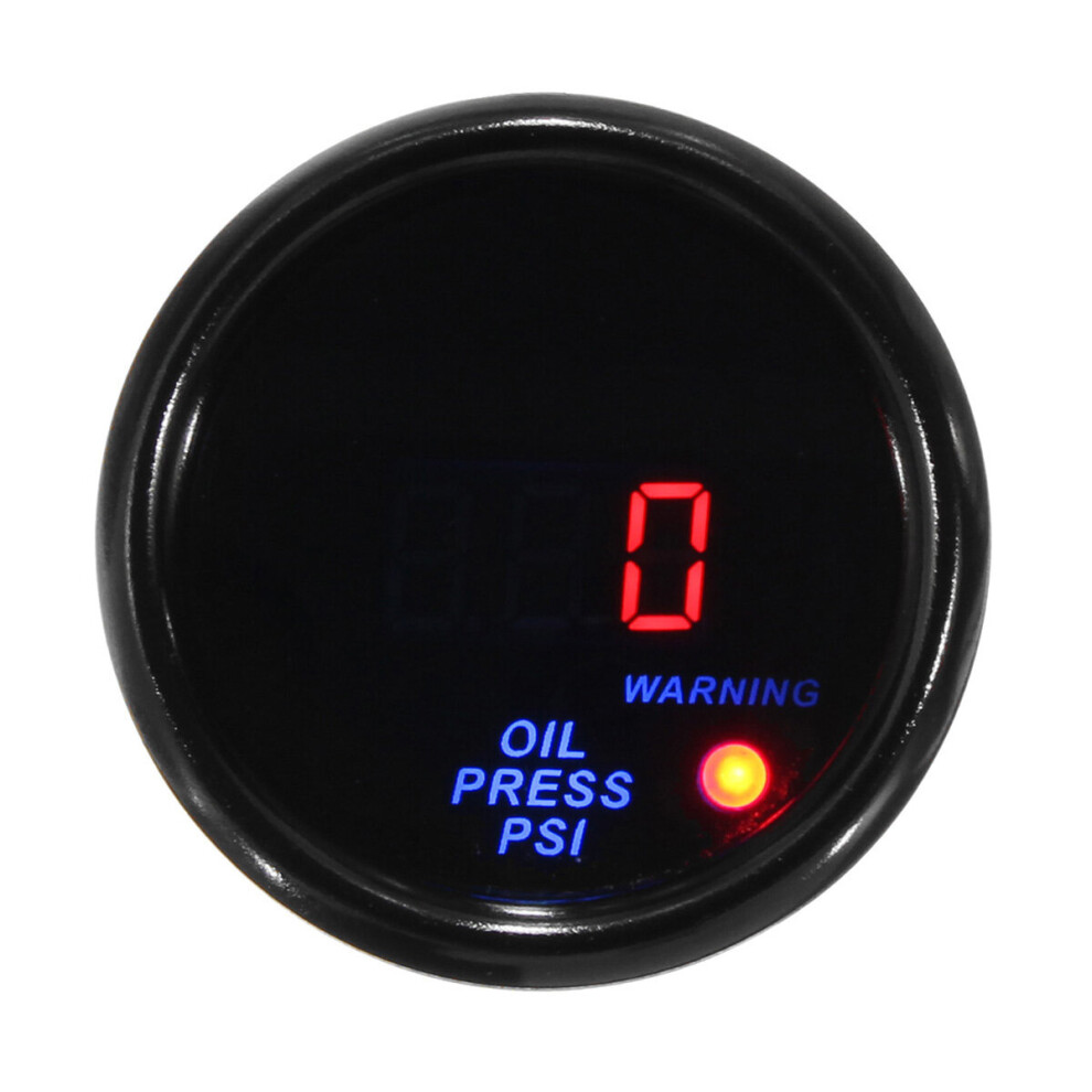 2 Inch 52Mm 0-140 Psi Oil Pressure Gauge Digital Led Display Black/Blue/Red 692168102414