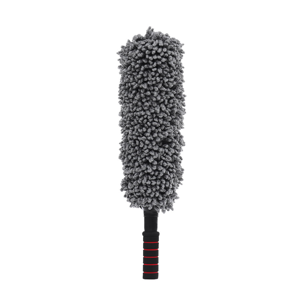 Soft Microfiber Wheel Cleaning Brushes Telescopic Car Detailing Valeting Cleaner Grey 8847798370296