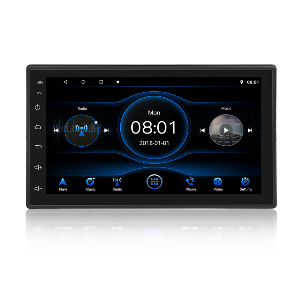 T3l For Android 8.1 7 Inch Quad Core Car Stereo Radio 1G+16G Double Din Player Gps Navigation Bluetooth Rds 651354127488