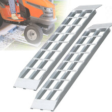 KROAK Dual Runner Shed Ramps Non-skid Short Ladder Stepladder Tire Support Plate for for ATV Riding Lawnmower Snow Blower