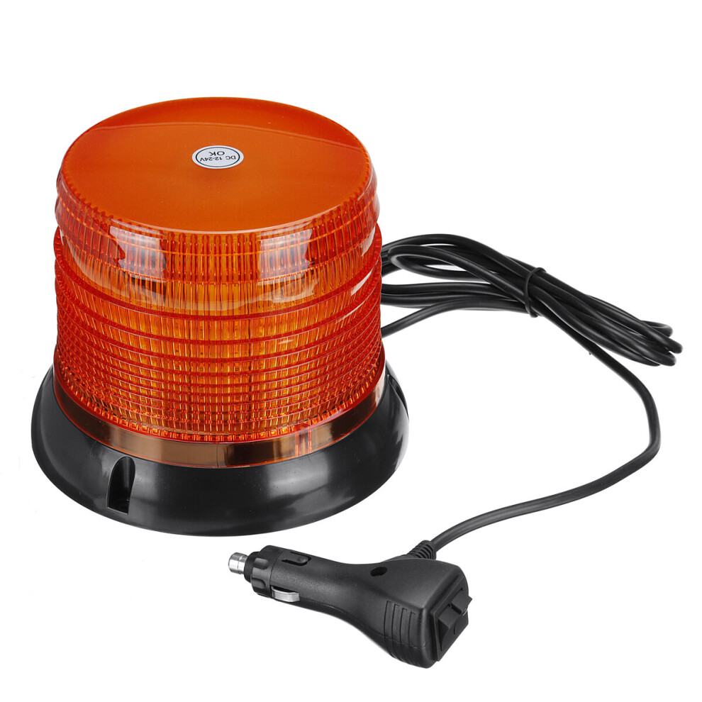 72 Led Magnetic Flashing Beacon Warning Emergency Rotating Strobe Amber/Light 608442059916