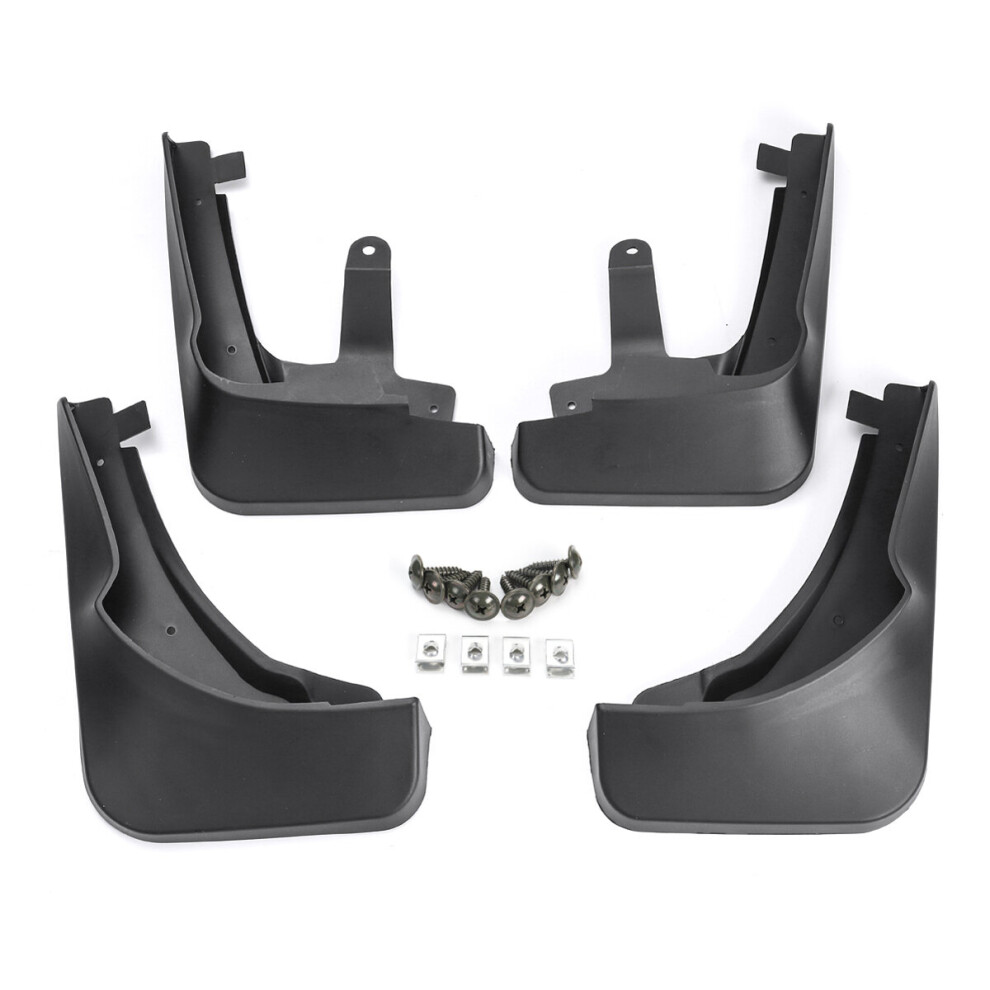 Car Mud Flaps Mudguards 4Pcs For Audi Q5 Fy 2018 2019 Black 3796737032700