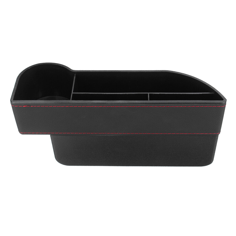 Pu Leather Car Right Side Seat Crevice Storage Organizer Caddy Catcher Box Seat Slit Pocket Black/Brown 613469140882