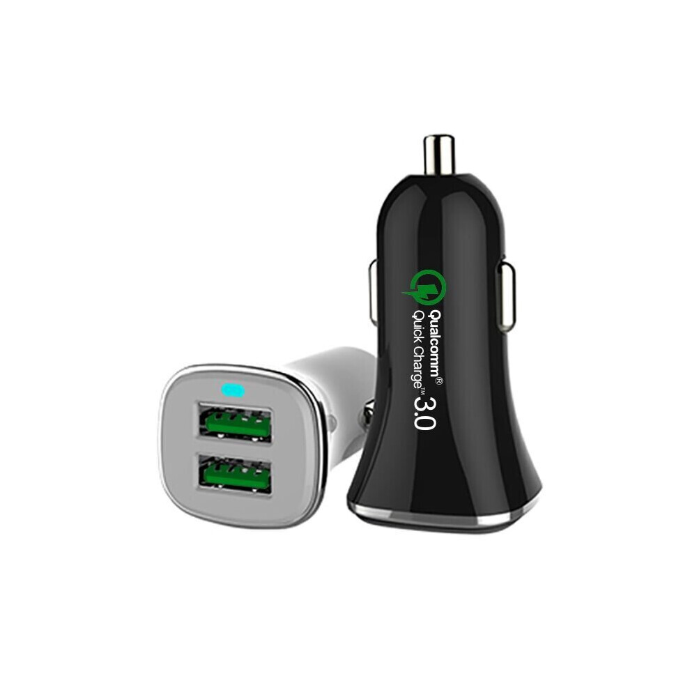 Qc3.0 Qualcomm 36W Dual Usb Port Fast Charge Car Charger High Power 817217898104