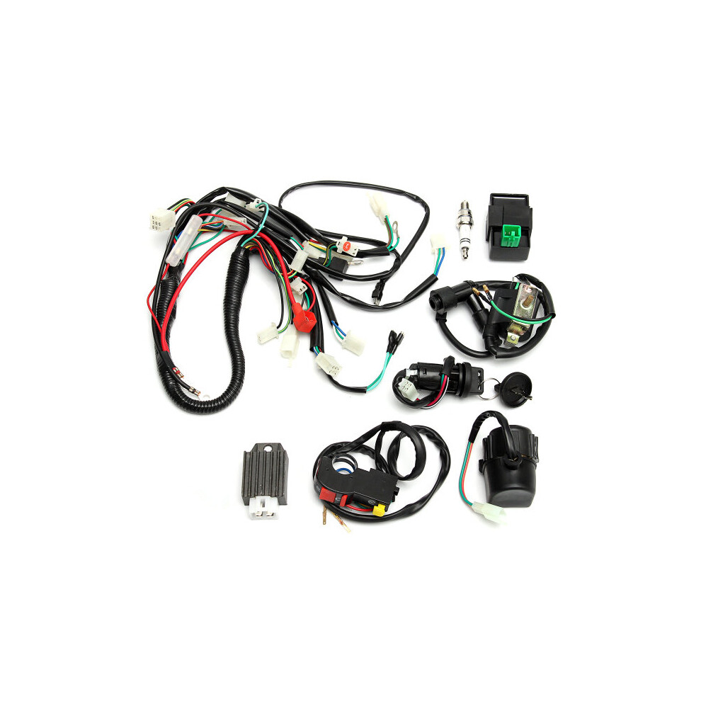 Wiring Harness Loom Start Switch Kit Pit Bike Atv 4 Go Kart 50Cc 110Cc 125Cc 4713519804668