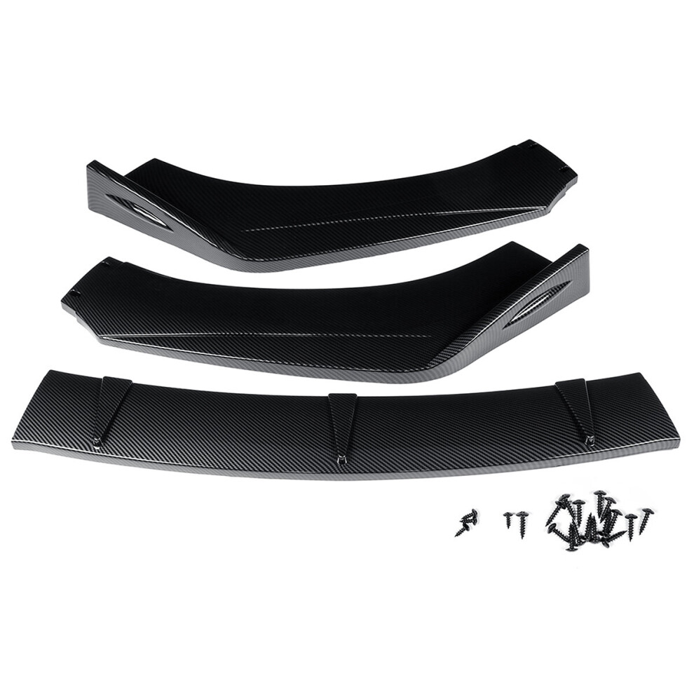 Carbon Fiber Look Front Bumper Lip Protector Body Kit Spoiler For Hyundai Veloster 2013-2017 6906139317375