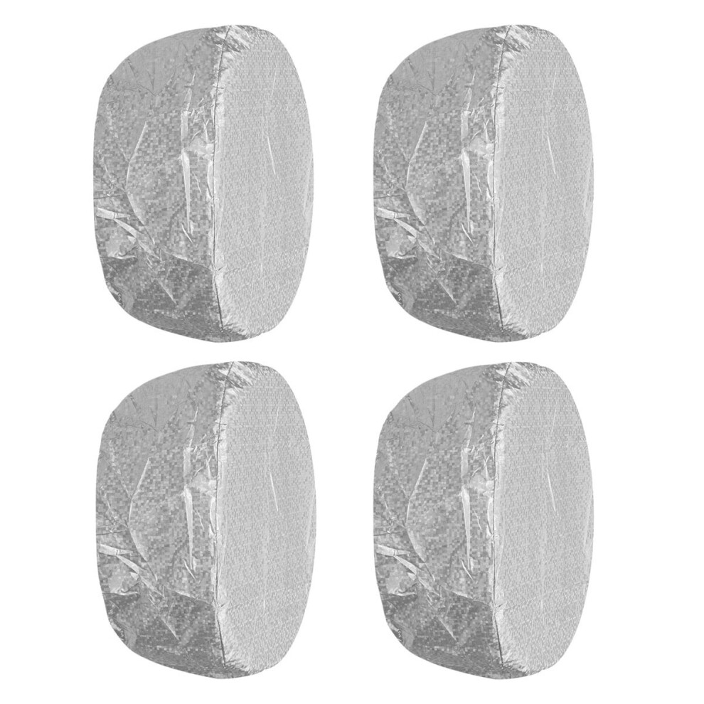 24''-26'' 27''-29'' 30''-32'' Non-Woven Fabric Car Wheel Tire Cover For Rv Trailer Camper Car Truck Trailer Silver 6900040420803
