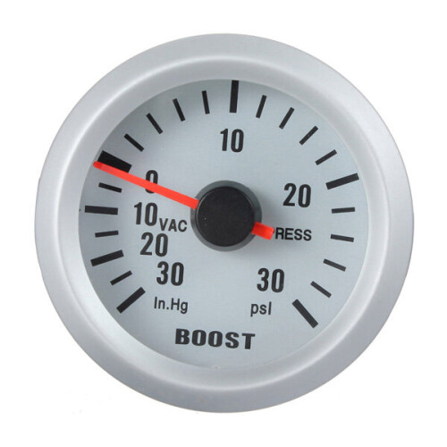 Auto Car Mechanical Boost Vacuum Gauge Autometer Ultra Lite Silver 1