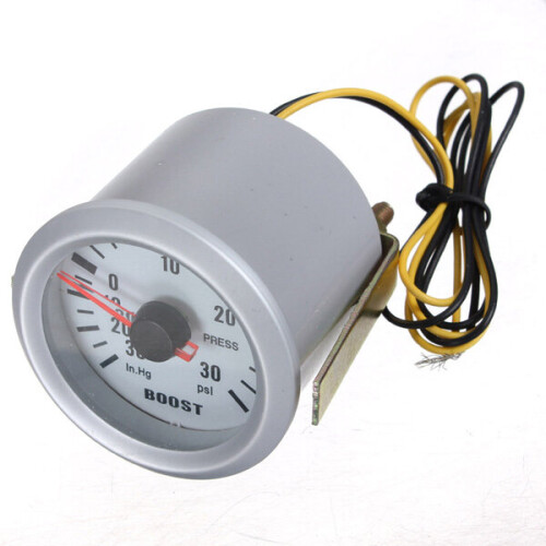 Auto Car Mechanical Boost Vacuum Gauge Autometer Ultra Lite Silver 2