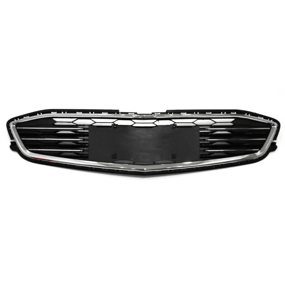 Front Hood Bumper Grille Upper & Lower Assembly For Chevrolet Malibu Xl 2016-17 Black 645759514462