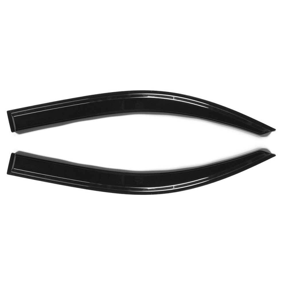 Pair Wind Rain Sun Smoke Guard Deflectprs Front For Ford Transit Mk8 2012+ Black 6909199036828