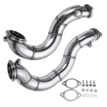 Stainless Steel Exhaust Pipe Muffler Decat Downpipe for BMW N54 E90 E91 E92 E93 E82 135i 335i Twin Turbo 2007 2008 2009 2010