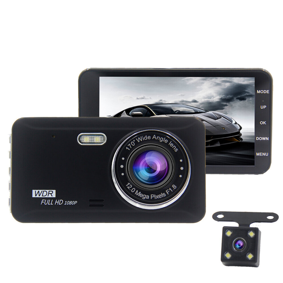 H306 4 Inch 1080P Auto Loop Recording Parking Monitor Wdr Car Dvr 889284638129