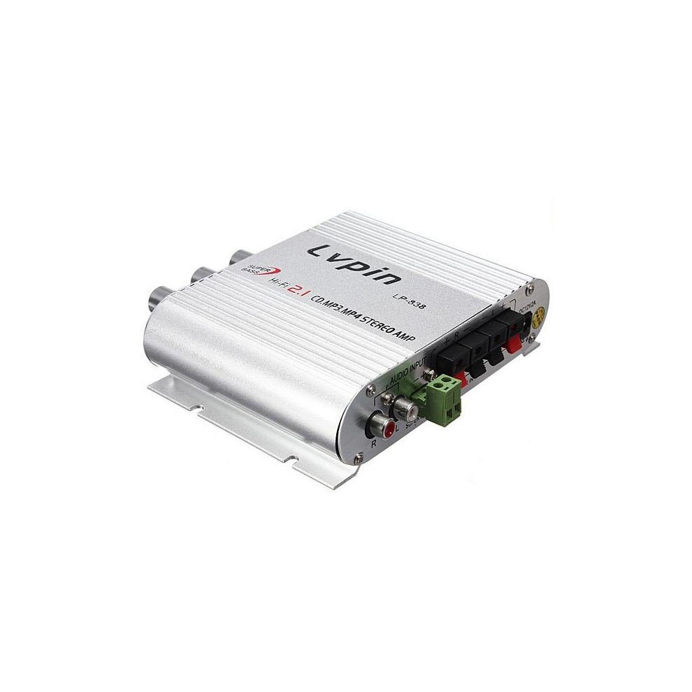 Lvpin Lp-838 20W 12V Super Bass Mini Hi-Fi Stereo Amplifier Booster Radio Mp3 091474000054