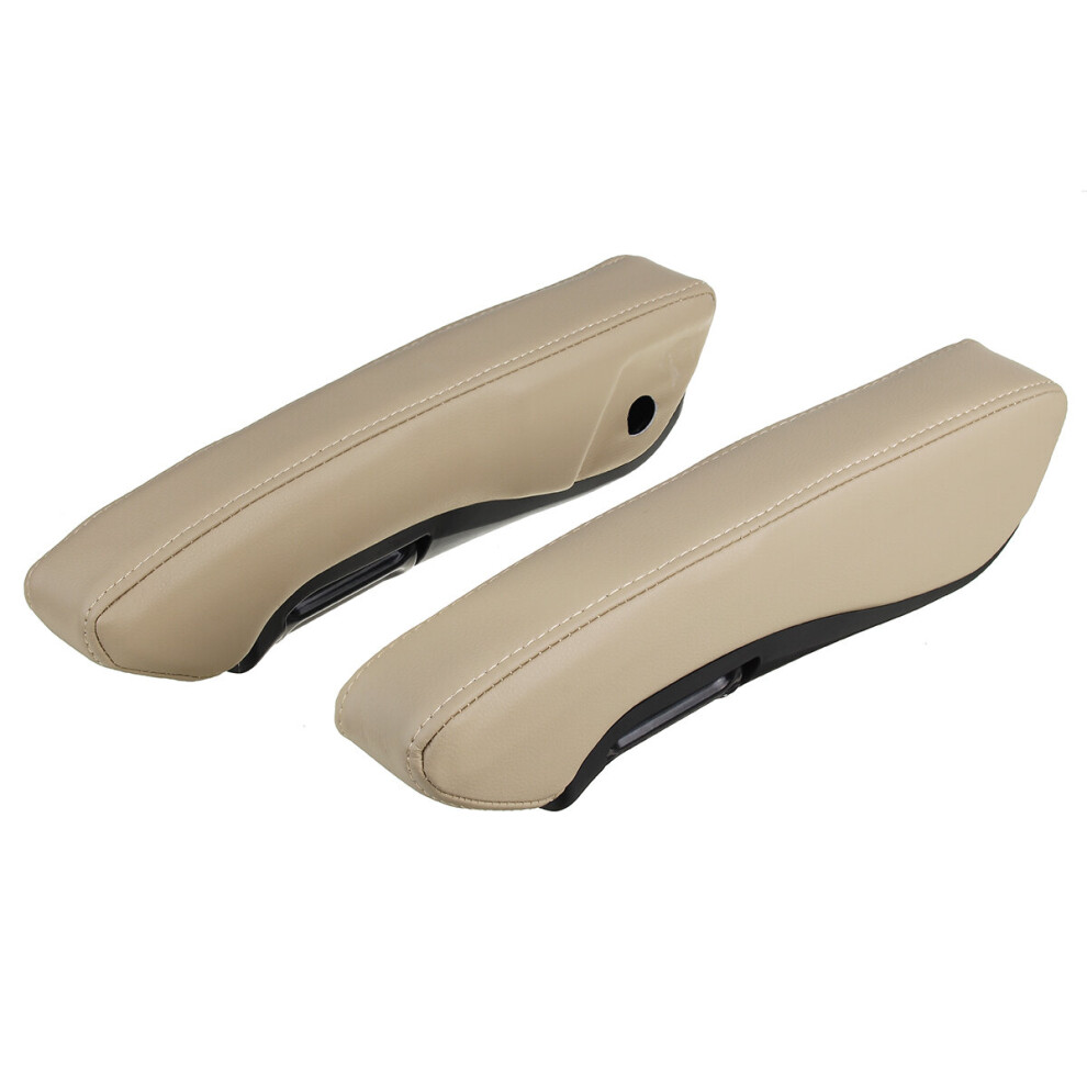 1Pc R Or L Universal Pu Car Armrests Arm Rest Truck Bus Adjustable Beige 6900078518893