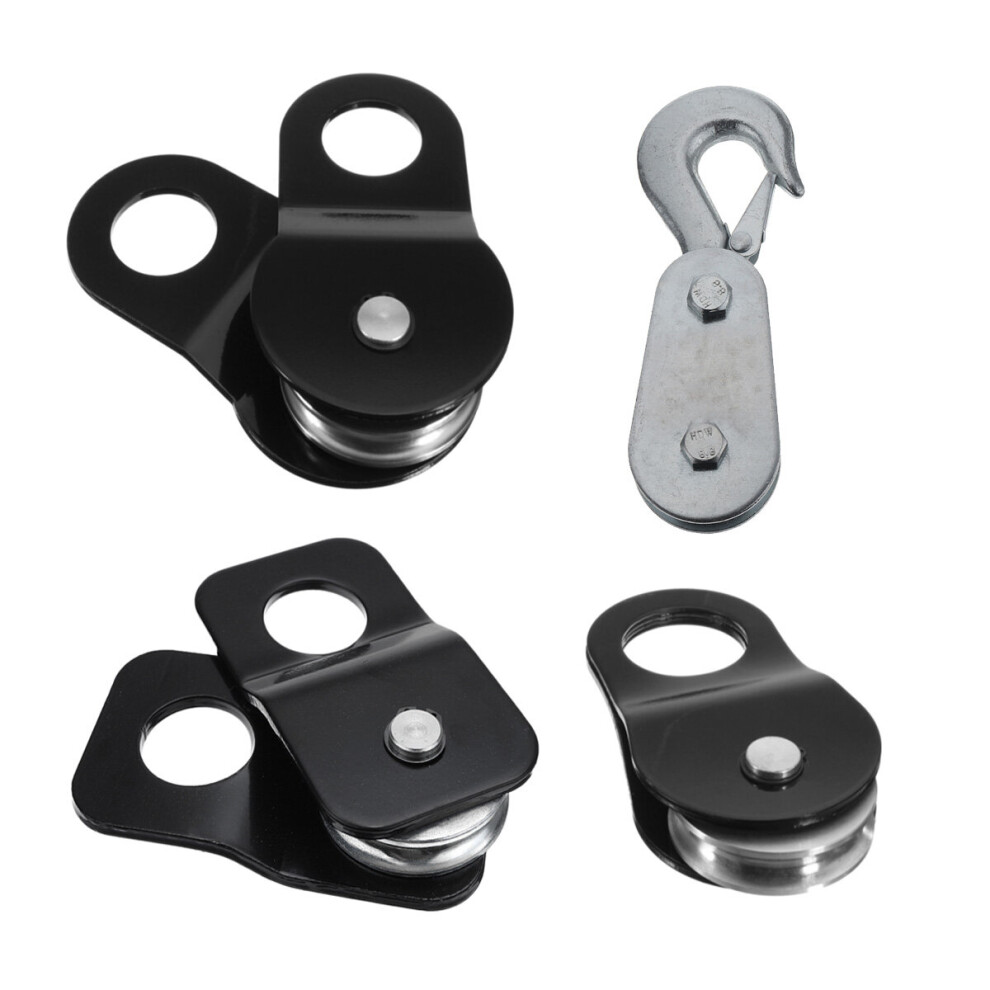 2T/4T/8T/10T Ton Snatch Block Winch Rope Pulley Heavy Duty 4X4 Recovery 6900020012837