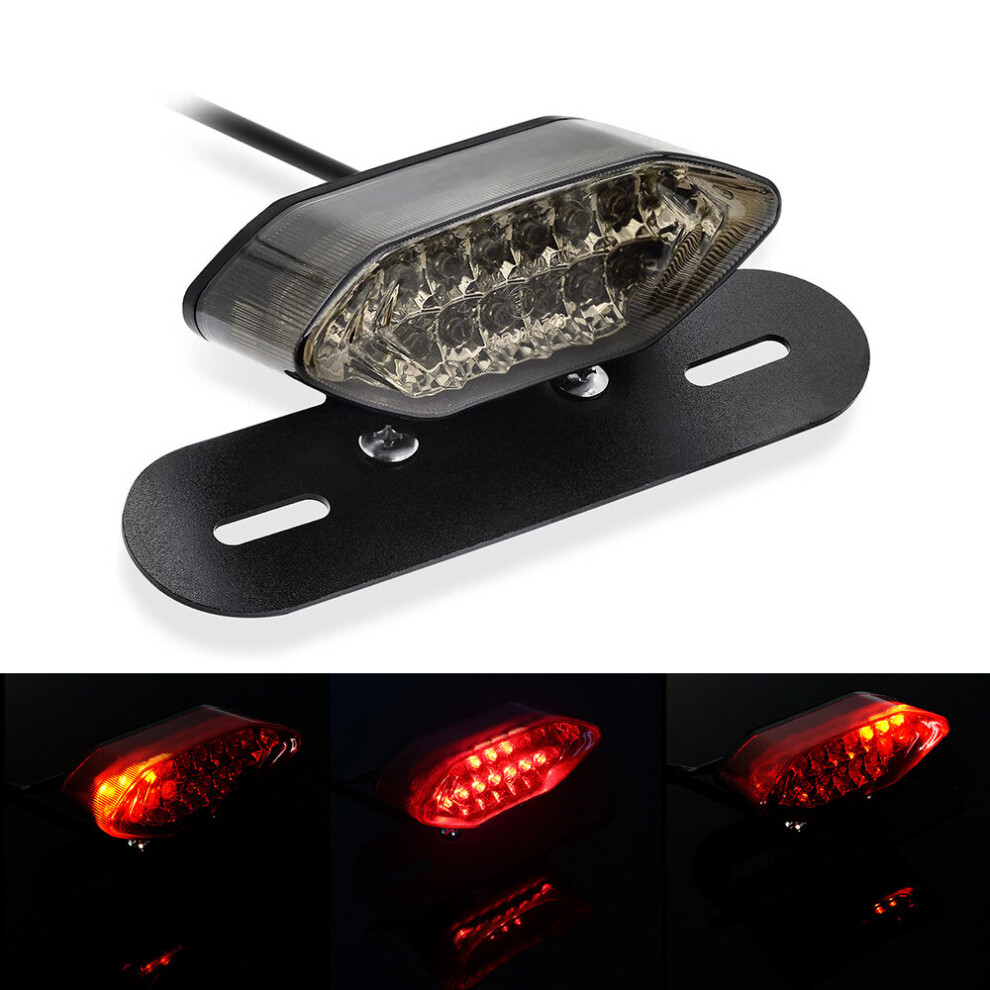 12V Motorcycle Integrated Brake Tail & Turn Signals License Plate Light 682547496883