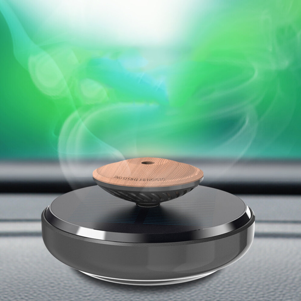 Alloy Solar Power Car Aromatherapy Air Freshener Magnetic Levitation Rotating Aroma Diffuser 9305022206425