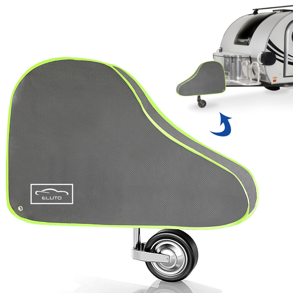 Eluto Hitch Cover Universal Non-Woven Fabric For Caravan Trailer Towing Hitch Waterproof Breathable With Straps And Fluorescent Strips 6907372210317