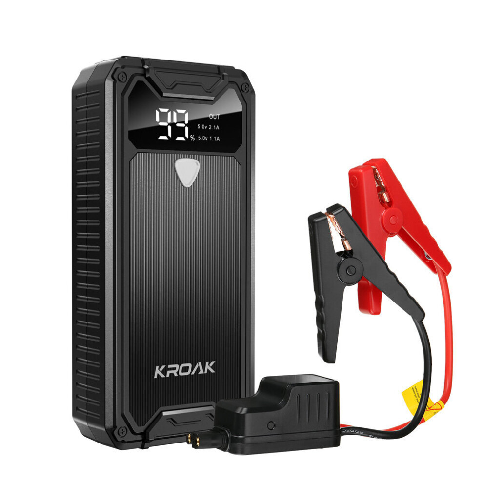 Kroak K-Js01 1200A 14000Mah Portable Car Jump Starter Powerbank Emergency Battery Booster Fireproof With Led Flashlight 6902219702338