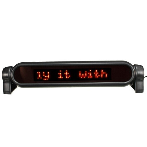 LED Car Display Board Programmable Electronic Moving Scrolling Message ...