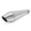 38-51mm Universal Motorcycle GP Stainless Steel Muffler Exhaust Pipe w/ Silencer 1