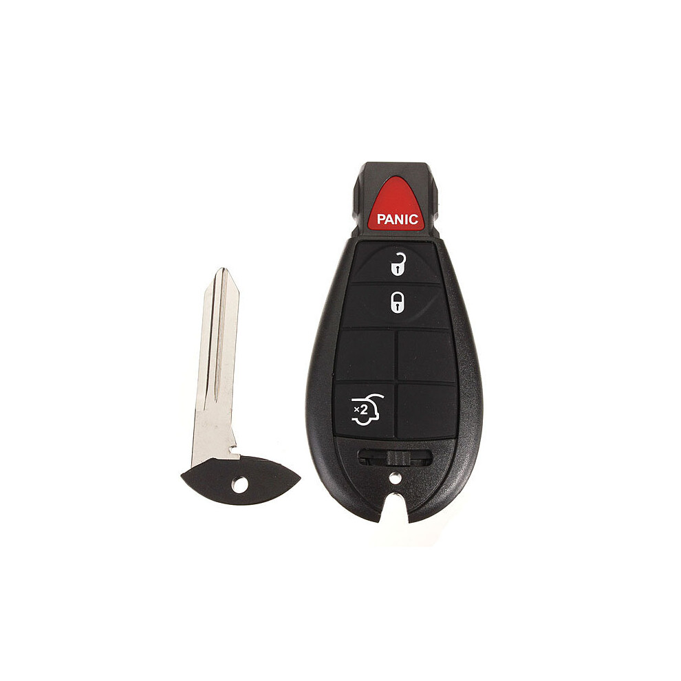 4 Buttons Uncut Key Fob Keyless Entry Remote Transmitter For Fobik Black 611393417209