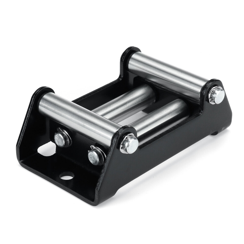 Universal Rope Roller Fairlead Winch Mount Guide Cable Wire Lead 2000-3000Lbs Black 640671042666