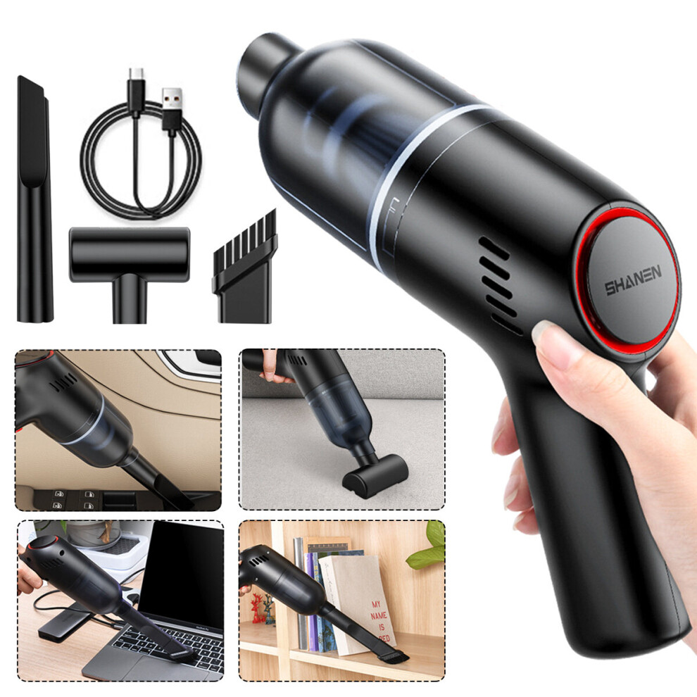 8000Pa 120W Portable Cordless Car Vacuum Cleaner Mini Handheld Vacuum Wet And Dry Home Auto 3308412638307