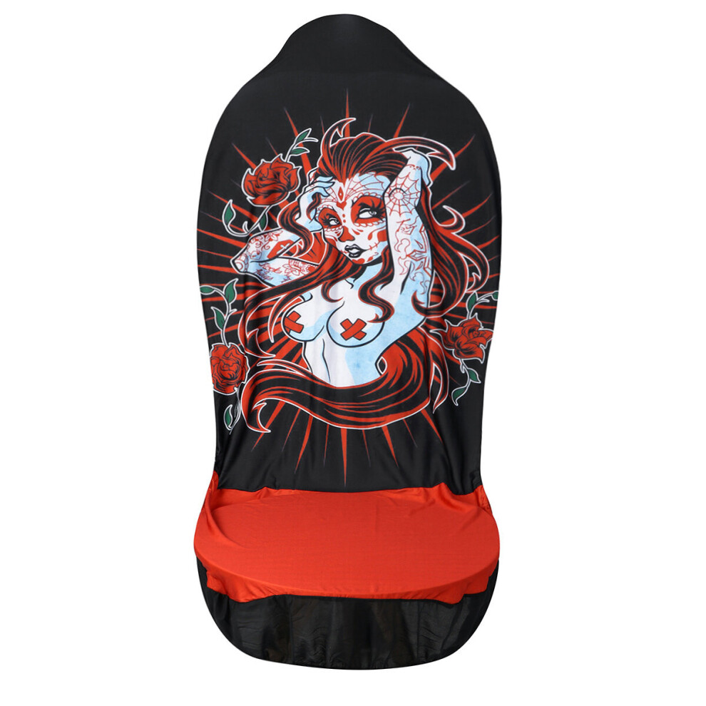 1Pc Universal Car Front Single Seat Covers Pattern Washable Waterproof Protectors 742010470953