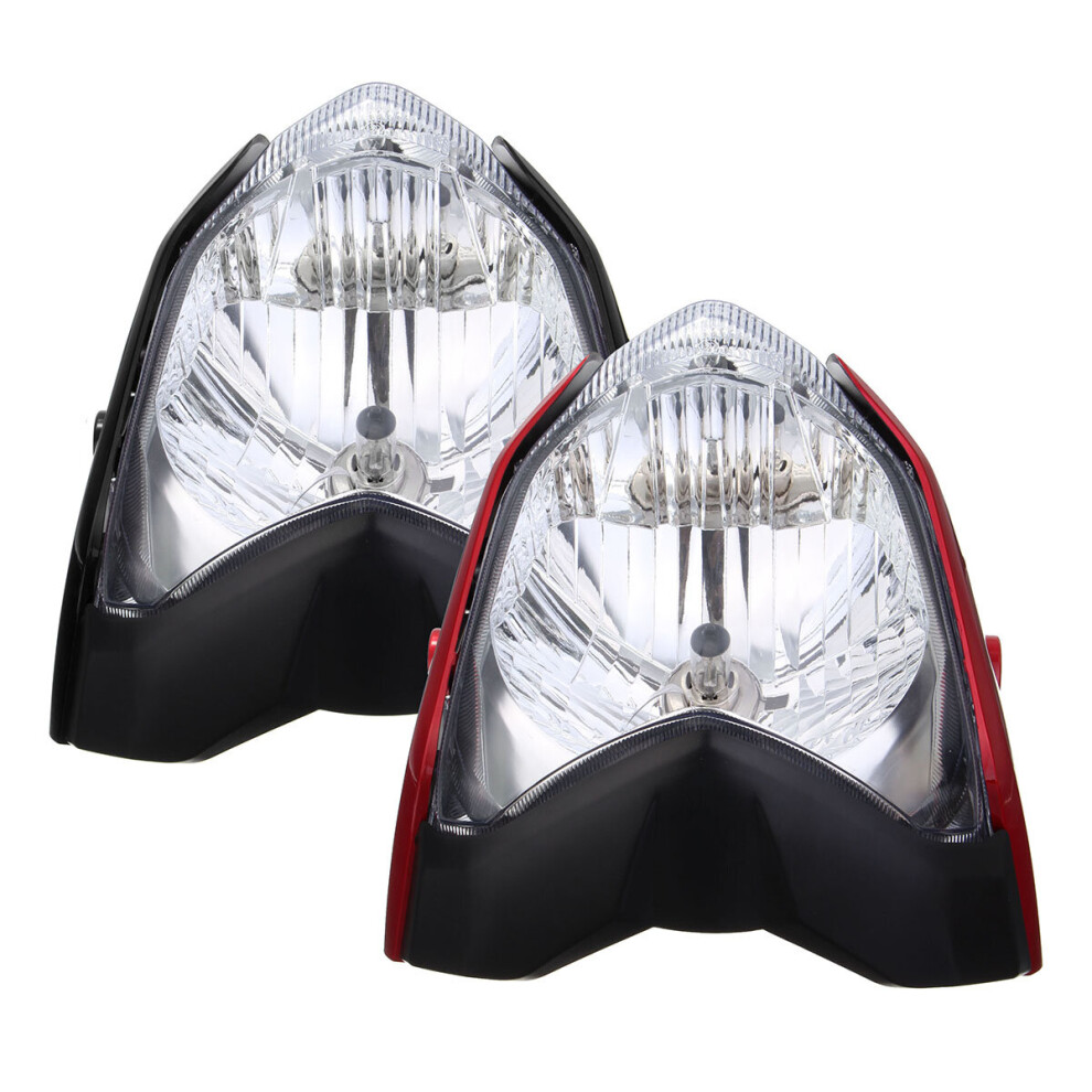 Motorcycle Headlight With Bulb Bracket For Yamaha Fz16 Ys150 Fzer150 Red/Black 4713908307527