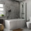 Bathroom Suite P Shaped Right Hand Shower Bath Glass Screen Front Bath Panel 8