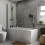 Bathroom Suite P Shaped Left Hand Shower Bath Glass Screen Front Bath Panel 1700 8