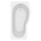 Bathroom Suite P Shaped Right Hand Shower Bath Glass Screen Front Bath Panel 11