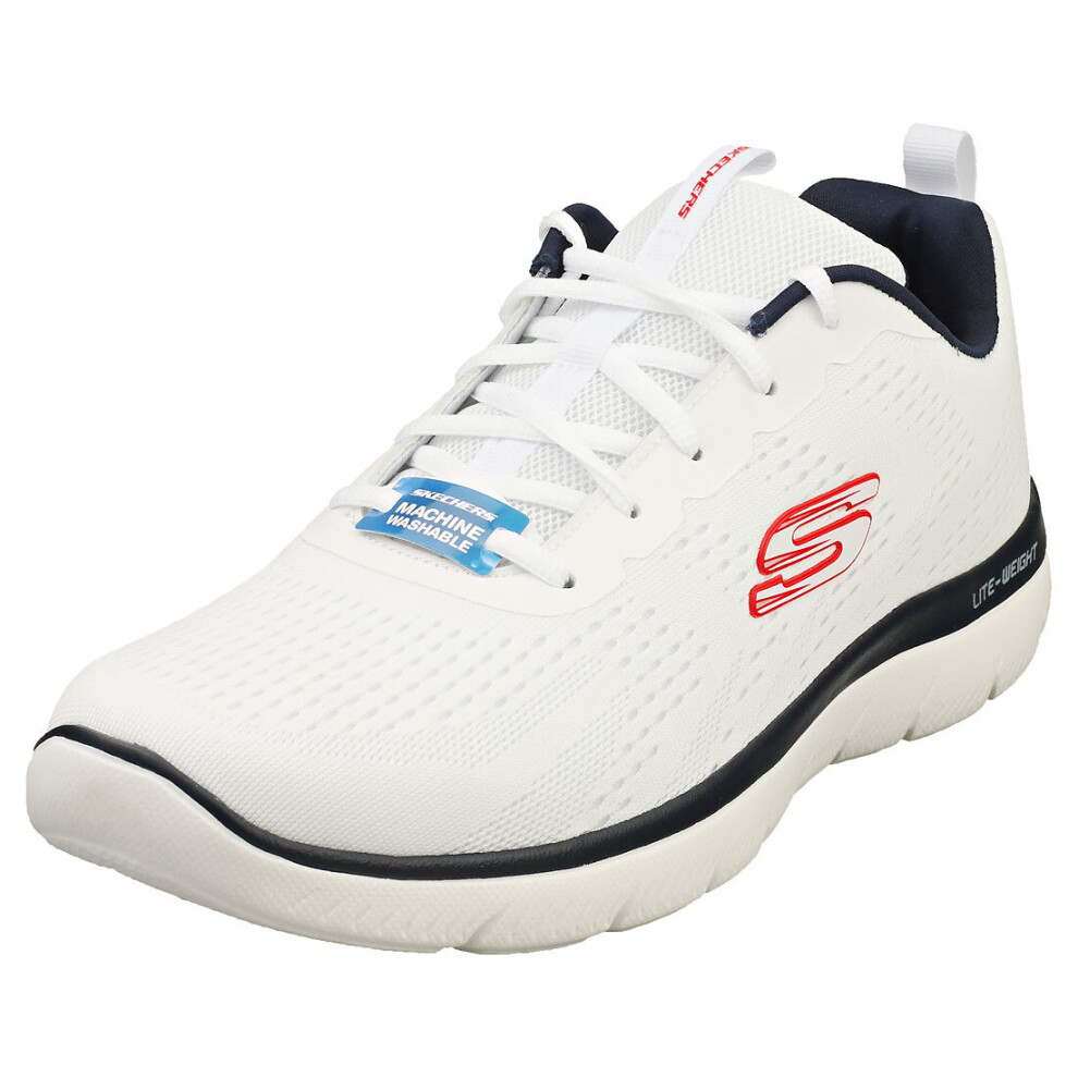 (10) Skechers Summits Torre Mens Casual Trainers in White Navy