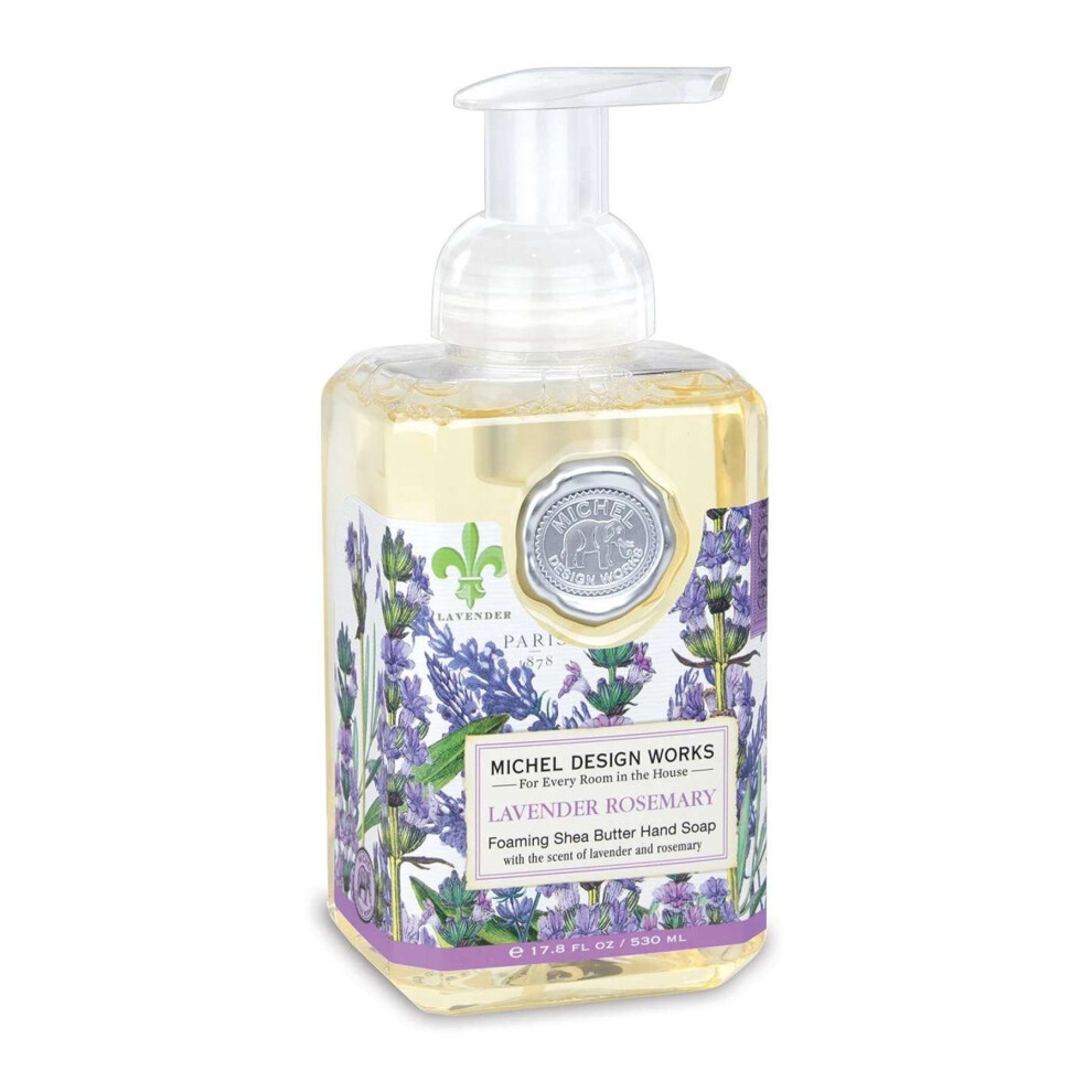 Michel Design Works Lavender Foaming Hand Wash Scented Soap Pump Fragranced 530Ml Rosemary