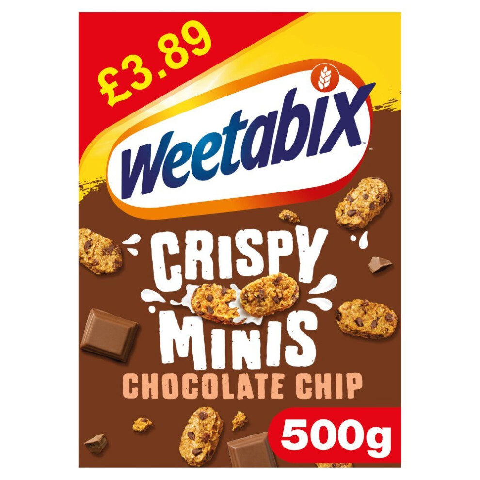 Weetabix Crispy Minis Chocolate Chip 500G ( Pack Of 5 )