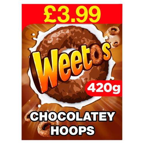 Weetos Chocolatey Hoops 420g ( pack of 8 ) 1