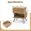 Costway 2 PCS Bedside Table w/Drawers & Legs Wooden Nightstand Sofa Side Table 3