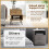 Costway 2 PCS Bedside Table w/Drawers & Legs Wooden Nightstand Sofa Side Table 7