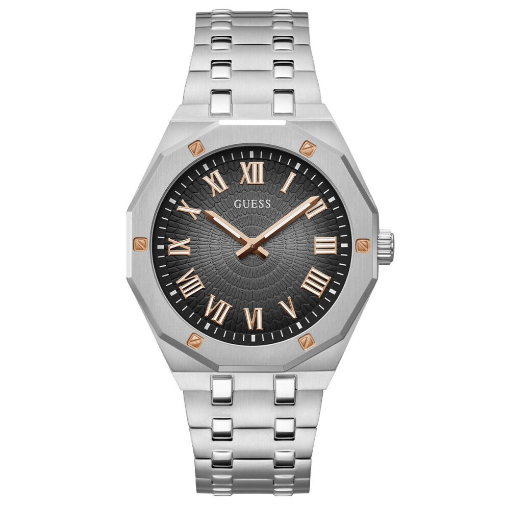 Montre Hommes Guess GW0575G1 Analogique Cadran Argenté