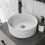 Affine Round Countertop Basin Gloss White - 360 x 360mm 2