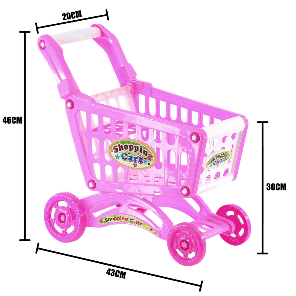 Kids play 2024 shopping trolley