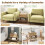 Costway 2 PCS Bedside Table w/Drawers & Legs Wooden Nightstand Sofa Side Table 5