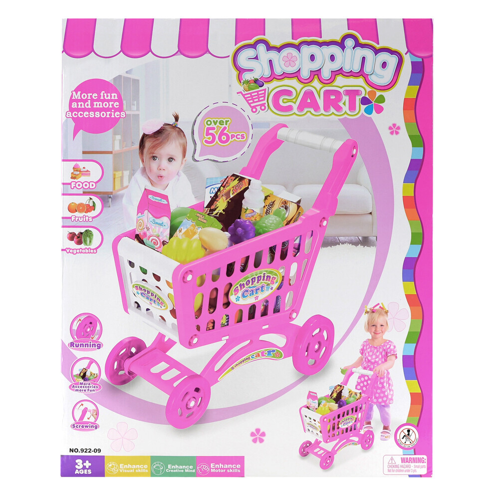 Pink shopping best sale trolley toy