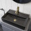 Affine Rectangular Countertop Basin Matt Black - 505 x 352mm 2