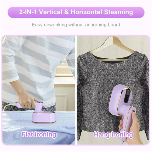 1000W Handheld Garment Steamer for Bed Travel Home 2