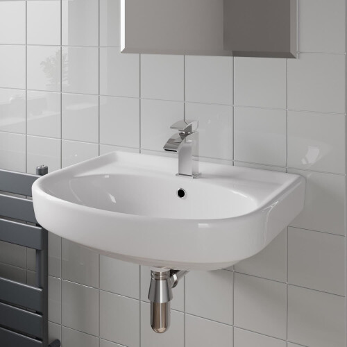 Affine Wall Hung Basin Gloss White - 560 x 415mm